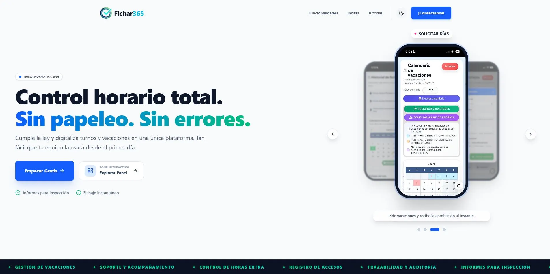 Web de Fichar365