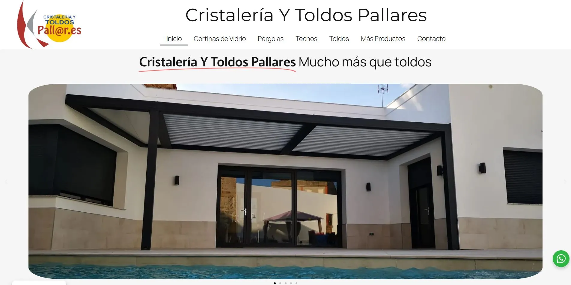Web de Toldos Pallares